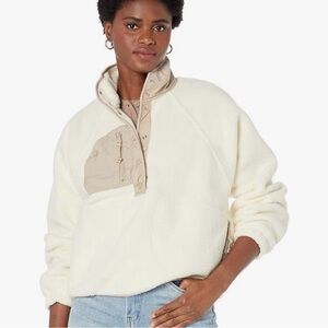 Free People Movement - Hit The Slopes Colorblock Pullover in Cream